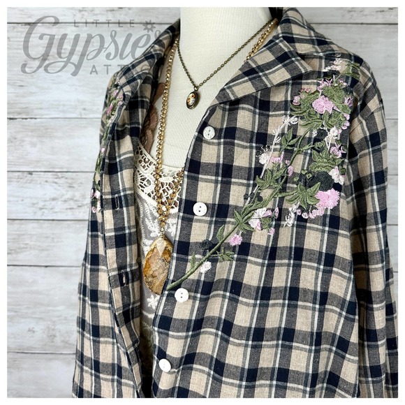 POL DISCOUNTED Girl Grunge Plaid Top - Picture 7 of 14